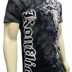 Bewild Konflic Mens Giant Cross Muscle T-Shirt (Black)