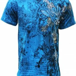 Bewild Konflic Triple Fleur De Lis T-Shirt (Blue)