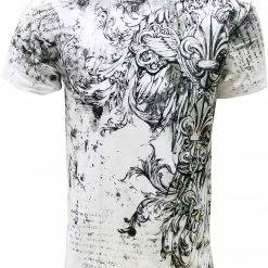 Bewild Konflic Triple Fleur De Lis T-Shirt (White)
