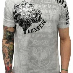 Bewild Konflic Winged Royalty Mens T-shirt (White)