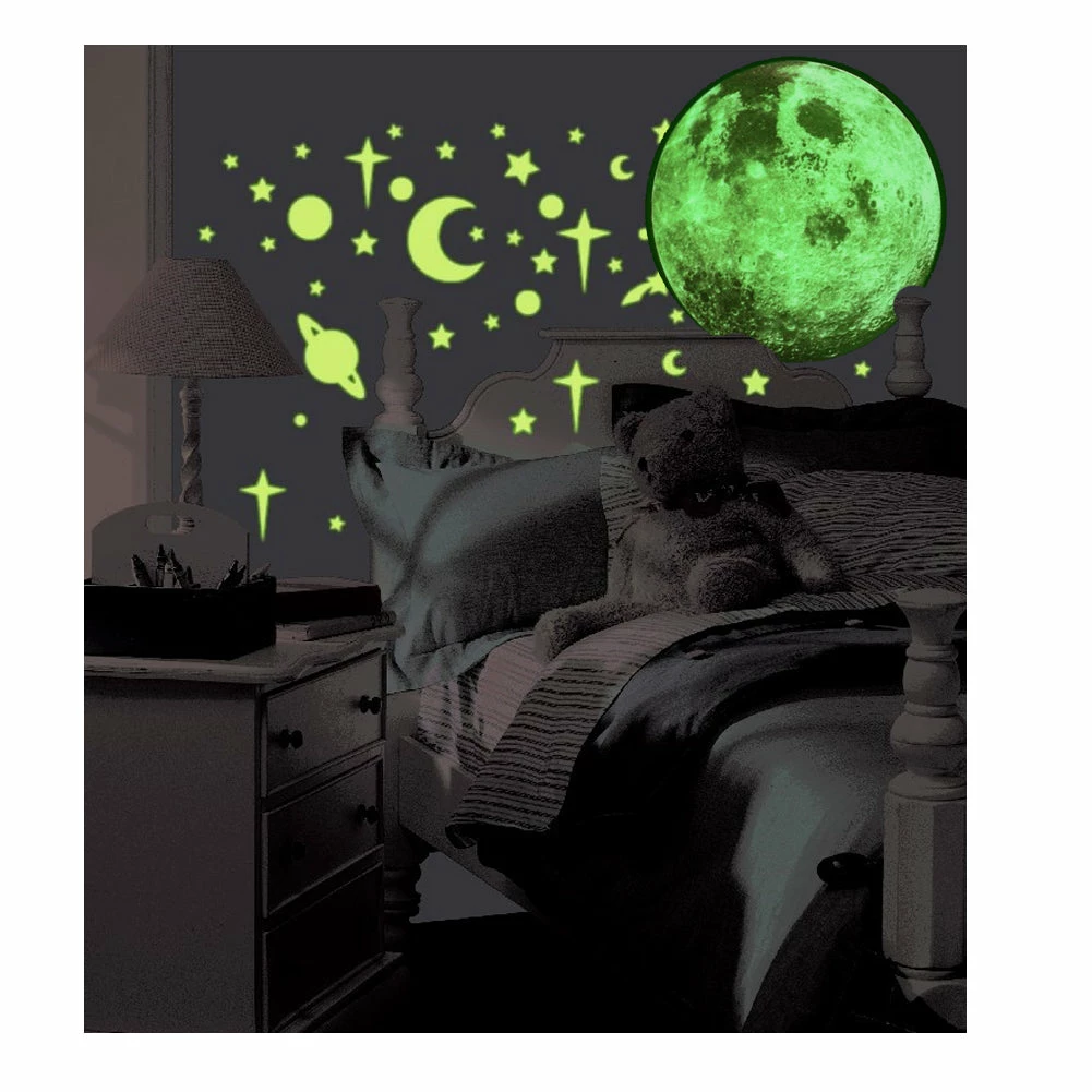 Bewild Large 16 Inch Glow In The Dark 3-D Moon 7 Bewild Large 16 Inch Glow In The Dark 3-D Moon