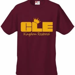Bewild Sport Inspiration Lebron Kingdom Restored CLEveland Men's T-shirt