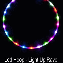 Bewild Neon & Black Light Accessories Led Hula Hoop - Light Up Rave And Dance Hula Hoop With 36 Led Lights