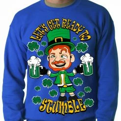 Bewild Leprechaun Let's Get Ready To Stumble Adult Crewneck 13 Bewild Leprechaun Let's Get Ready To Stumble Adult Crewneck