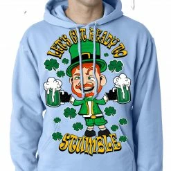 Bewild Leprechaun Let's Get Ready To Stumble Adult Hoodie