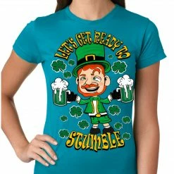 Bewild Leprechaun Let's Get Ready To Stumble Girls T-shirt 14 Bewild Leprechaun Let's Get Ready To Stumble Girls T-shirt