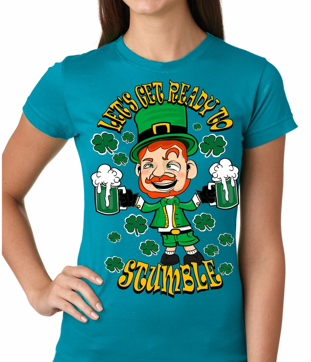 Bewild Leprechaun Let's Get Ready To Stumble Girls T-shirt 8 Bewild Leprechaun Let's Get Ready To Stumble Girls T-shirt