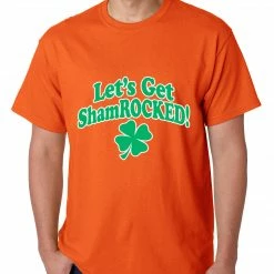 Bewild Let's Get ShamROCKED Funny Irish Mens T-shirt St.Patricks Day