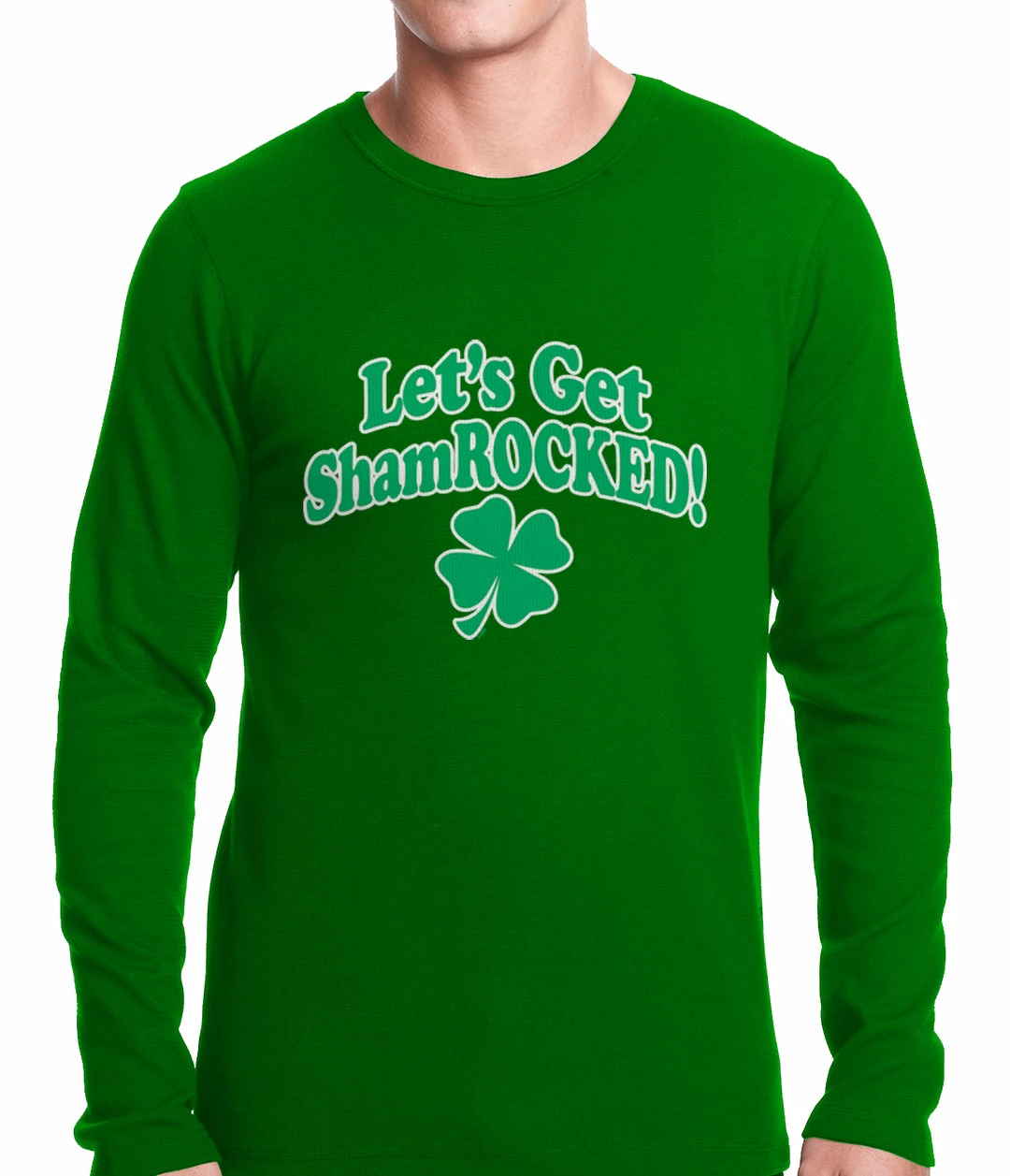 Bewild Let's Get ShamROCKED Funny Irish Thermal Shirt St.Patricks Day 3 Bewild Let's Get ShamROCKED Funny Irish Thermal Shirt St.Patricks Day
