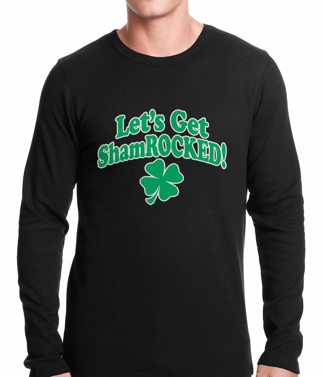 Bewild Let's Get ShamROCKED Funny Irish Thermal Shirt St.Patricks Day 4 Bewild Let's Get ShamROCKED Funny Irish Thermal Shirt St.Patricks Day