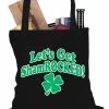 Bewild Holiday Prints Let's Get ShamROCKED Funny Irish Tote Bag