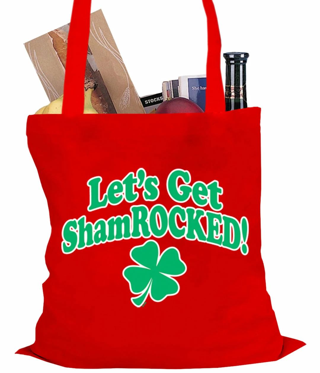Bewild Holiday Prints Let's Get ShamROCKED Funny Irish Tote Bag 9 Bewild Holiday Prints Let's Get ShamROCKED Funny Irish Tote Bag