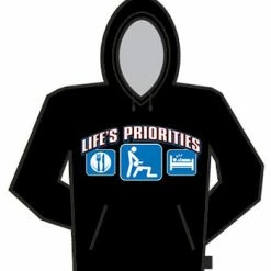 Bewild Lifes Priorities; Eat, Sleep And Get Some Head Hoodie Cool Funny & Offensive
