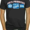 Bewild Sport Inspiration Lifes Priorities Racing T-Shirt