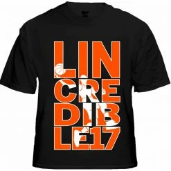 Bewild Sport Inspiration LINcredible Mens T-shirt, Lin-Credible, Jeremy Lin Sayings Basketball Player Men's Tee Shirt