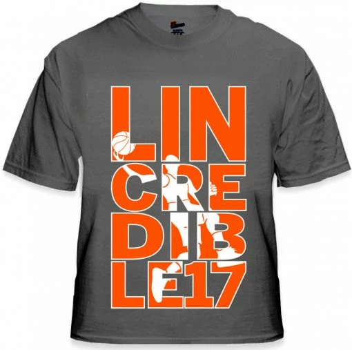 Bewild Sport Inspiration LINcredible Mens T-shirt, Lin-Credible, Jeremy Lin Sayings Basketball Player Men's Tee Shirt