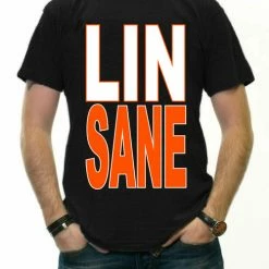 Bewild LINSANE Mens T-shirt, Lin-Sane, Jeremy Lin Sayings Men's Tee Shirt Sport Inspiration