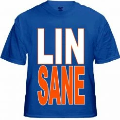 Bewild LINSANE Mens T-shirt, Lin-Sane, Jeremy Lin Sayings Men's Tee Shirt Sport Inspiration