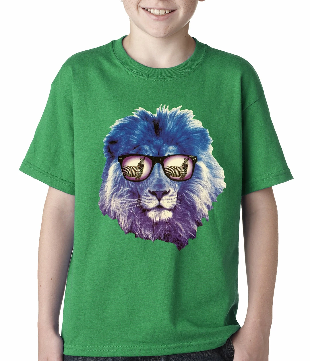 Bewild Cool Funny & Offensive Lion Wearing Sunglasses Looking At A Zebra Kids T-shirt 6 Bewild Cool Funny & Offensive Lion Wearing Sunglasses Looking At A Zebra Kids T-shirt