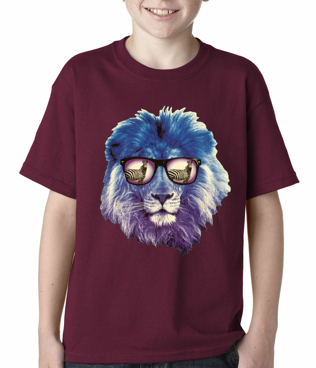 Bewild Cool Funny & Offensive Lion Wearing Sunglasses Looking At A Zebra Kids T-shirt 8 Bewild Cool Funny & Offensive Lion Wearing Sunglasses Looking At A Zebra Kids T-shirt