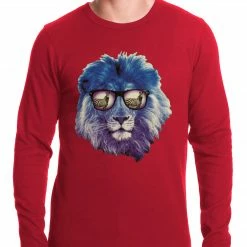 Bewild Famous Quotes And Sayings Lion Wearing Sunglasses Looking At A Zebra Thermal Shirt