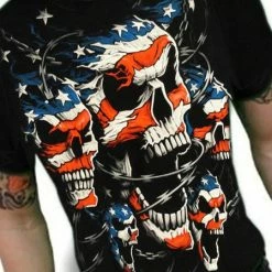 Bewild Liquid Blue "Patriot Skull" T-Shirt 14 Bewild Liquid Blue