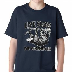 Bewild Live Slow, Die Whenever Kids T-shirt Cool Funny & Offensive