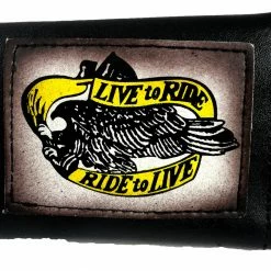 Bewild Wallets & Chains Live To Ride Ride To Live Genuine Leather Chain Wallet