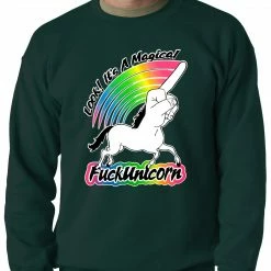 Bewild Look It's A Magical F*ckunicorn Funny Adult Crewneck