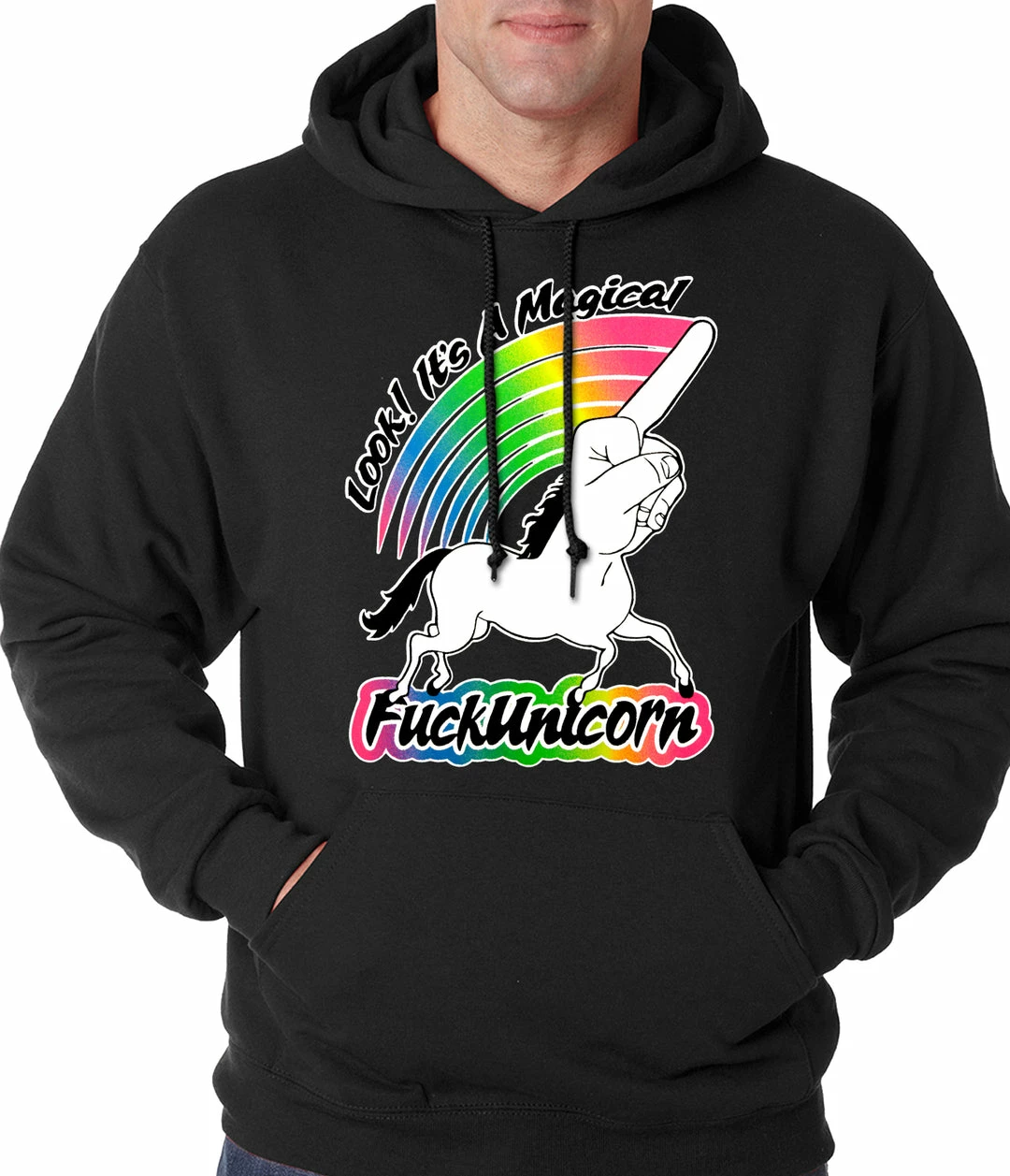 Bewild Look It's A Magical F*ckunicorn Funny Adult Hoodie Cool Funny & Offensive 3 Bewild Look It's A Magical F*ckunicorn Funny Adult Hoodie Cool Funny & Offensive