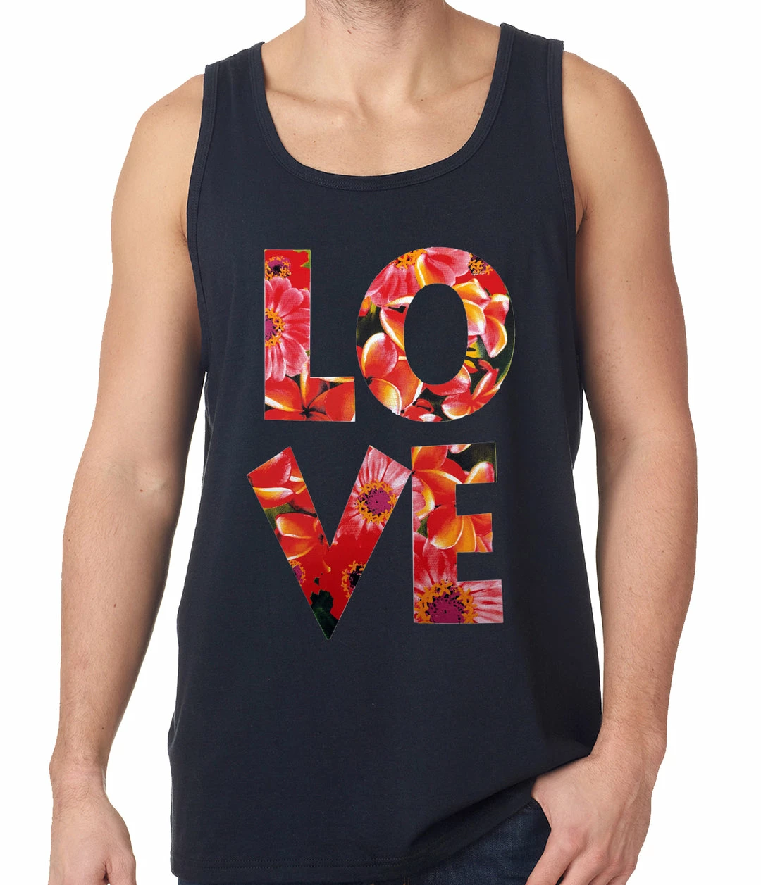 Bewild Cool Funny & Offensive Love Floral Pattern Tank Top 6 Bewild Cool Funny & Offensive Love Floral Pattern Tank Top