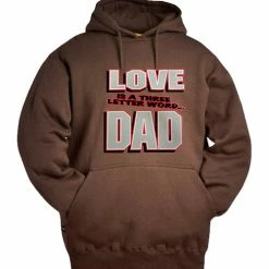 Bewild Love Is A Three Letter Word "Dad" Adult Hoodie Positive Reinforcement 16 Bewild Love Is A Three Letter Word