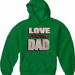 Bewild Love Is A Three Letter Word "Dad" Adult Hoodie Positive Reinforcement 18 Bewild Love Is A Three Letter Word