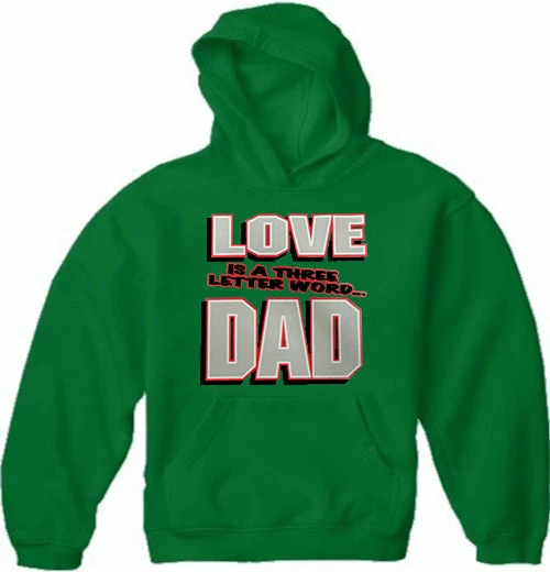 Bewild Love Is A Three Letter Word "Dad" Adult Hoodie Positive Reinforcement 7 Bewild Love Is A Three Letter Word "Dad" Adult Hoodie Positive Reinforcement