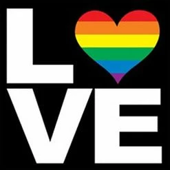 Bewild Love Rainbow Heart Girl's T-Shirt Positive Reinforcement