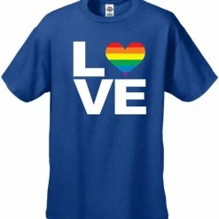 Bewild Love Rainbow Heart Men's T-Shirt Say It Loud