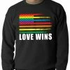 Bewild Love Wins - Gay Marriage Equality Adult Crewneck Positive Reinforcement