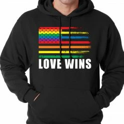 Bewild Love Wins - Gay Marriage Equality Adult Hoodie Positive Reinforcement
