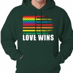 Bewild Love Wins - Gay Marriage Equality Adult Hoodie Positive Reinforcement