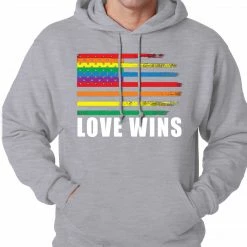 Bewild Love Wins - Gay Marriage Equality Adult Hoodie Positive Reinforcement
