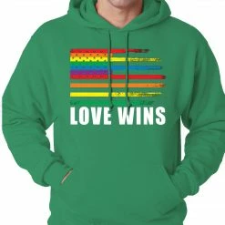 Bewild Love Wins - Gay Marriage Equality Adult Hoodie Positive Reinforcement