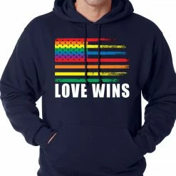 Bewild Love Wins - Gay Marriage Equality Adult Hoodie Positive Reinforcement
