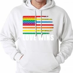 Bewild Love Wins - Gay Marriage Equality Adult Hoodie Positive Reinforcement