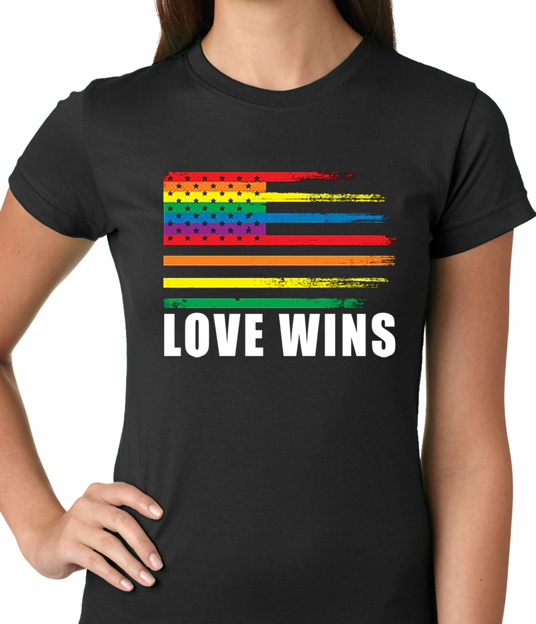 Bewild Love Wins - Gay Marriage Equality Ladies T-shirt 3 Bewild Love Wins - Gay Marriage Equality Ladies T-shirt