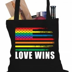 Bewild Love Wins - Gay Marriage Equality Tote Bag Positive Reinforcement