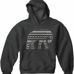 Bewild Lucky Aztec Elephant Adult Hoodie