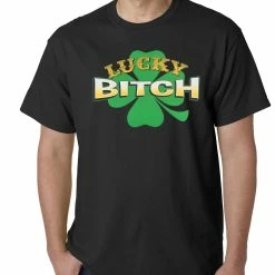 Bewild St.Patricks Day Lucky B*tch Irish Shamrock Mens T-shirt 15 Bewild St.Patricks Day Lucky B*tch Irish Shamrock Mens T-shirt
