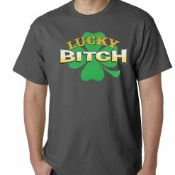 Bewild St.Patricks Day Lucky B*tch Irish Shamrock Mens T-shirt 16 Bewild St.Patricks Day Lucky B*tch Irish Shamrock Mens T-shirt