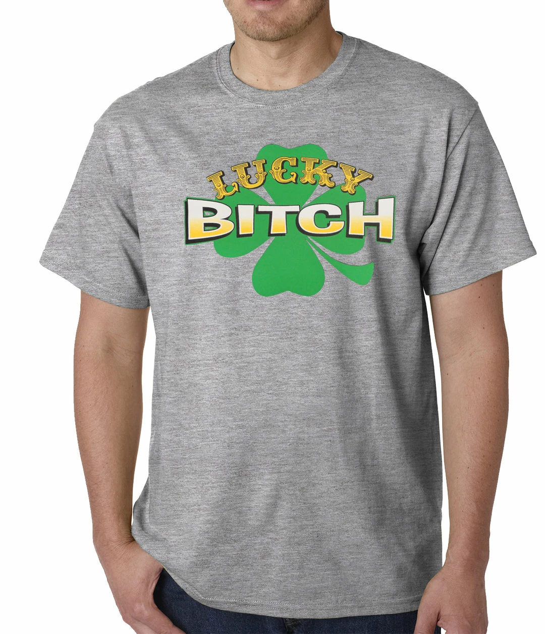 Bewild St.Patricks Day Lucky B*tch Irish Shamrock Mens T-shirt 7 Bewild St.Patricks Day Lucky B*tch Irish Shamrock Mens T-shirt
