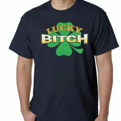Bewild St.Patricks Day Lucky B*tch Irish Shamrock Mens T-shirt 19 Bewild St.Patricks Day Lucky B*tch Irish Shamrock Mens T-shirt